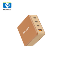 NIUBAILE Chargeur 4-en-1 pour Téléphone Portable et Montre Intelligente 100W PD 3.1 avec 3 Ports Type-C et Sortie USB (ABS Écologique)