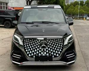 Kit Carrosserie Luxe Style Jin Shang Tian Hua pour Mercedes W447 <span class=keywords><strong>Vito</strong></span> V-Class : <span class=keywords><strong>Capot</strong></span> en Acier + Pare-chocs en PP + Calandre LED Intelligente – Amélioration Personnalisée - Product Image 1