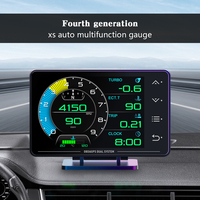 Nuevo Velocímetro GPS OBD2 XS HUD con Reloj, Panel de Instrumentos Digital para Automóvil, Pantalla Multifunción