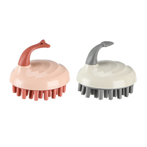 Massage <b>Shampoo</b> <b>Brush</b> Air Cushion Head Cleaning Handheld Hair <b>Brush</b> Gray And Red 8x6.8 Pp Material - Product Image 5