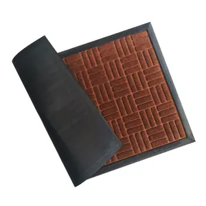 Entrance Embossed Technology Foot Mats Anti-slip Rubber Door mat