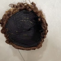 Nouveau design ombré # Perruque Bob bouclée ondulée couleur blonde 4/30, cheveux vierges 12A, perruque Lace Front