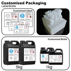 Résine de moulage polyuréthane bicomposante 1:1 75D, résine liquide blanche à faible viscosité et durcissement rapide pour la fabrication de moules et les effets <span class=keywords><strong>spéciaux</strong></span> - Product Image 4