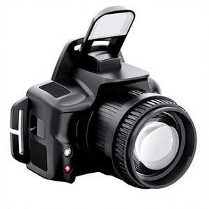 Lampe frontale LED multi-zoom de marque AoXing, rechargeable, avec écran numérique d'affichage de la puissance et sangle élastique épaisse - Product Image 1