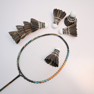 Volante de Bádminton con Logotipo Personalizado, Pluma de Ganso de Grado Torneo para Juegos Profesionales de Bádminton - Product Image 1