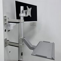 Meisonic BDT-03 Soporte de Brazo Articulado para Monitor de Aluminio de Alta Resistencia, Compatible con VESA, Diseño sin Espacios para Pantallas de 13 a 32 Pulgadas