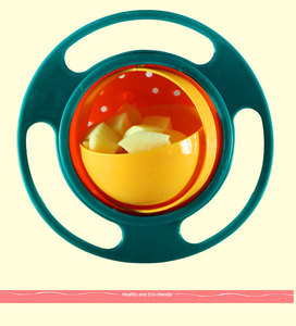 Nouveau <span class=keywords><strong>Bol</strong></span> Gyroscopique Magique pour Tout-Petits, Rotation à 360°, Anti-Éclaboussures et Anti-Déversement, pour l'Alimentation et les Collations - Product Image 6
