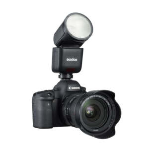 <span class=keywords><strong>Flash</strong></span> pour appareil photo <span class=keywords><strong>Godox</strong></span> <span class=keywords><strong>V1</strong></span> Mid Round Head 2.4G TTL HSS 1/8000s Rechargeable <span class=keywords><strong>Speedlite</strong></span> - Product Image 2