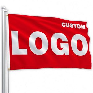Factory Wholesale Good Quality Best Price Outdoor Activities Red Logo Custom Flags <b>Banners</b> - Product Image 1
