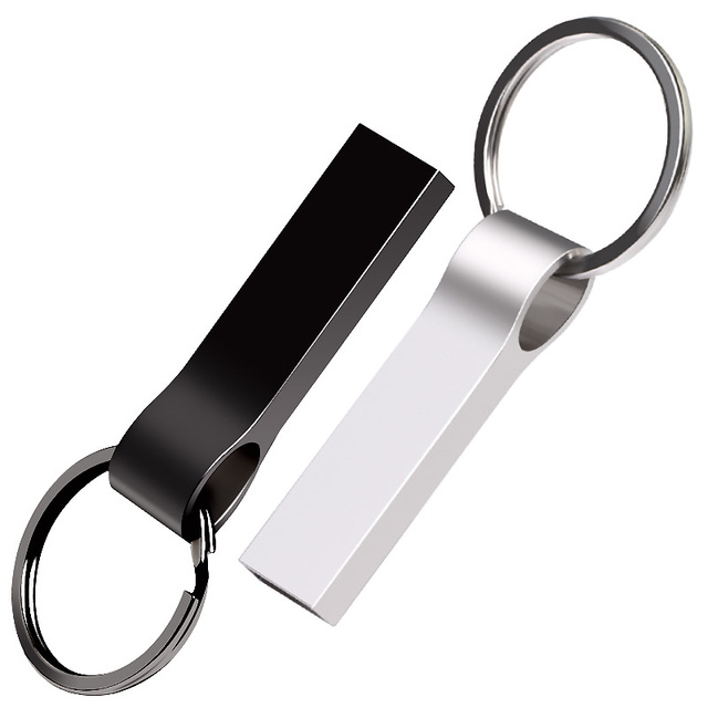 Zsuit USB 2.0 Metal Flash Drive Key Pen Drive 8GB-256GB Silver/Black A-class Custom Logo New 2-Year Warranty
