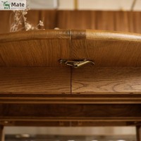 Table à manger en bois de style nordique, extensible, pliable, transformable, pour petit appartement, double usage rond et carré, usage domestique