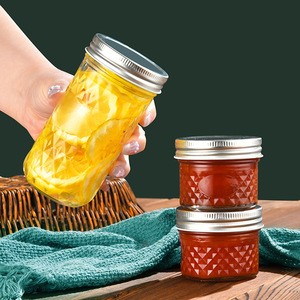 Pot carré en verre borosilicate de 500 ml de qualité alimentaire, marque privée, avec surface transparente pour le stockage du caviar - Product Image 4