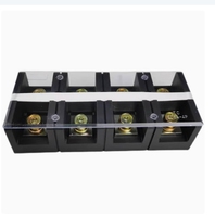 Barre de connexion Renhotec série TC, bornier multi-positions fixe haute intensité, barre de raccordement 3/4/5 en acier 16mm² 25mm² 60mm²