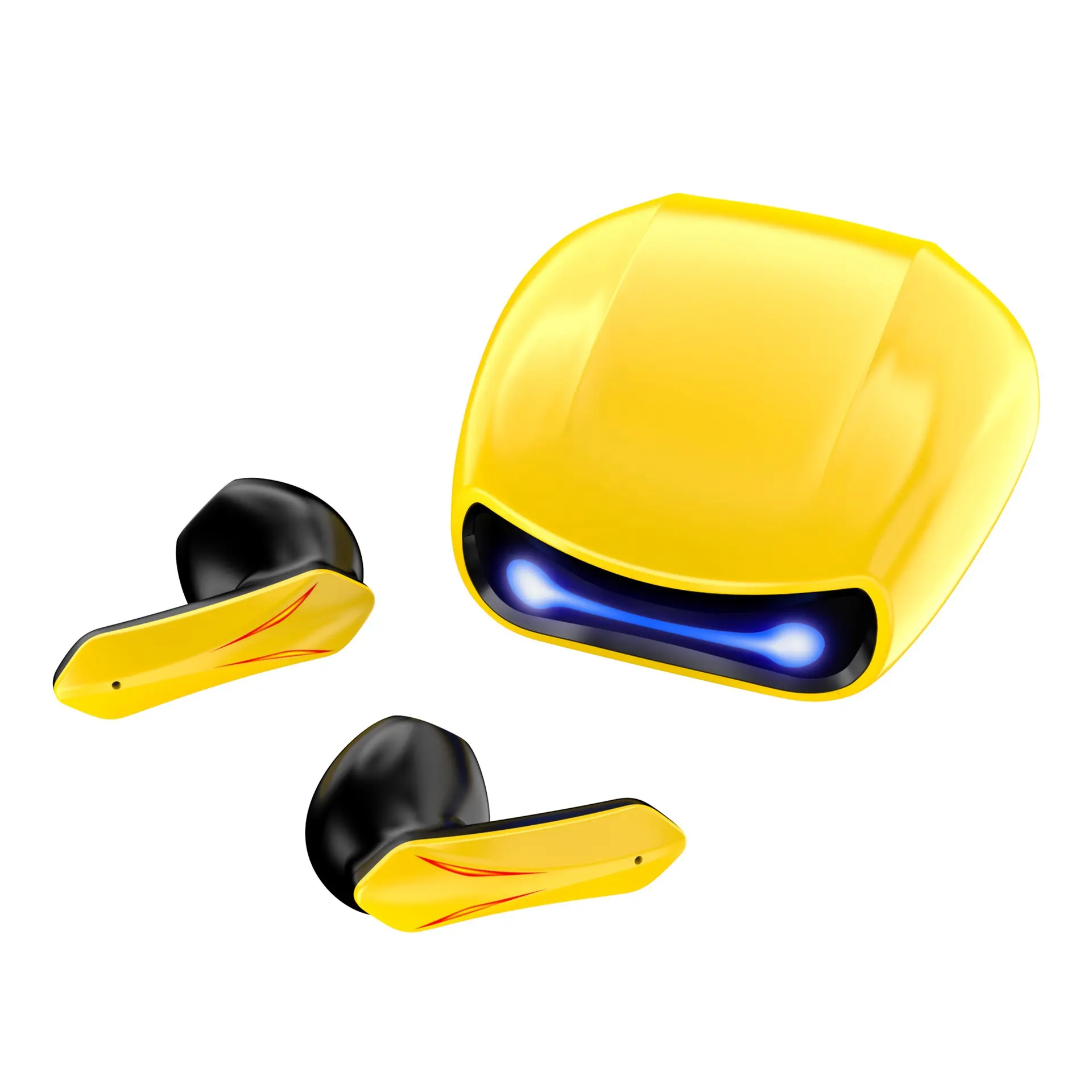 R05 Esports ชุดหูฟังบลูทูธไร้สาย TWS,ความหน่วงต่ำโหมดคู่ชุดหูฟังไร้สาย LED สุดเท่ห์สำหรับใส่เล่นกีฬา5.2