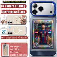 Porte-cartes magnétique en PC couleur unie pour iPhone 17 16 15 Pro Max pour coque de téléphone CGC