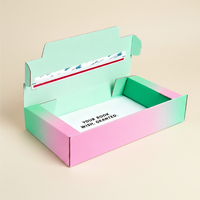 Boîte d'expédition en carton ondulé recyclé réutilisable avec logo en relief pour emballages de cosmétiques et de vêtements, épaisseur personnalisée