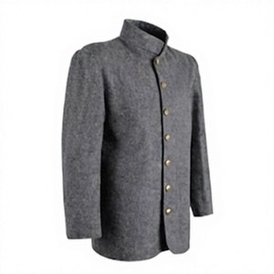 Manteau long pour homme 100% laine, boutonné devant, respirant, imperméable, vêtements d'extérieur pour l'hiver - Product Image 4
