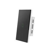 Interrupteur intelligent Barep, interrupteur tactile WiFi 1 voie avec contrôle via l'application Smart Life, interrupteur unipolaire blanc