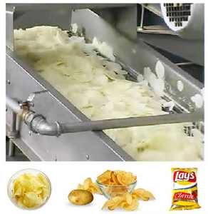 Automatico di patate naturale chip linea di produzione della macchina/patate fresche chip linea di produzione della patata/patata croccante friggitrice - Product Image 4