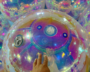 Boule <span class=keywords><strong>gonflable</strong></span> géante d'usine, sphère suspendue irisée, boule miroir flottante pour la publicité - Product Image 6