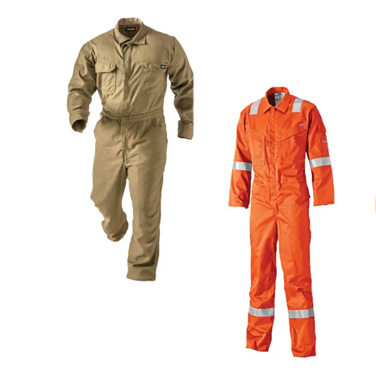 Feuerfeste Overalls aus Baumwolle, reflektierende Arbeits kleidung für Uniformen, feuerfeste, flamm widrige Overalls