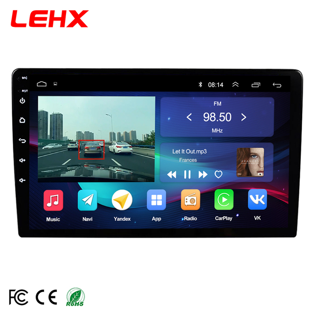 LEHX OEM ODM 8Core 4G 2DIN Carplay Android Auto OLED 7-13 Inch GPS OBD2 Portable Car Radio Stereo with Android 14 Universal Fit