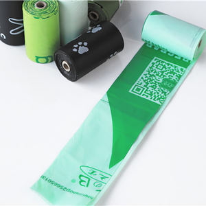 하이 퀄리티 향기 PBAT PLA 옥수수 전분 디스펜서 개 똥 가방 쓰레기 봉투 - Product Image 6