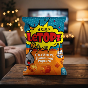 Palomitas de Maíz Dulces con Caramelo en Lata de 50g, Snack de Maíz Inflado a Granel para Venta al por Menor y al por Mayor - Product Image 5