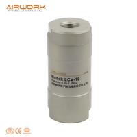 Vanne de retenue série LCV en alliage d'aluminium, vanne unidirectionnelle de 1/8 à 1 pouce pour ligne d'air, vanne anti-retour pour système pneumatique, vente en gros