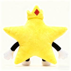 Uyeah OEM – Nouvelle poupée en peluche personnalisée en forme d'étoile, adorable personnage roi en peluche jaune en forme d'étoile, <span class=keywords><strong>jouet</strong></span> en peluche doux <span class=keywords><strong>de</strong></span> dessin animé pour cadeaux - Product Image 4