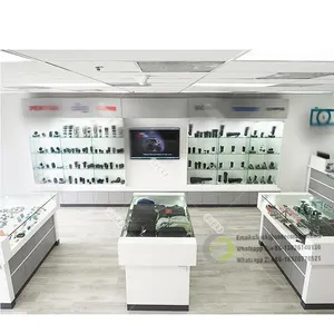 Design Modern Bespoke Mobile Phone Shop Displays Retail Cell Phone Displays Factory Custom Mobile Phone Display Counter