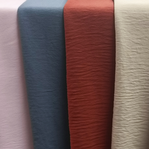 180D CEY <span class=keywords><strong>Crepe</strong></span> AirFlow Tela de Crepé Tejida Crinkle Spandex <span class=keywords><strong>Crepe</strong></span> Teñido Kain CEY Tela de Flujo de Aire - Product Image 1