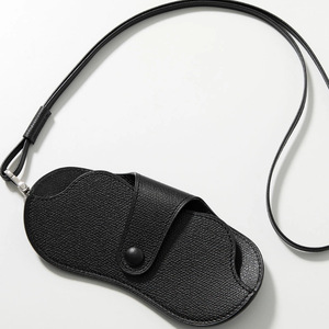 Estuche para gafas con correa para el cuello, estilo minimalista japonés y coreano, con diseño de lichi, portátil para salidas, se puede colgar como un colgante. - Product Image 4