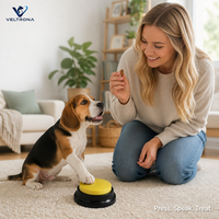 Boîte sonore pour animaux de compagnie, bouton enregistrable pour l'entraînement des chiens et des chats, bouton de communication pour animaux de compagnie avec enregistrement vocal de 30 secondes