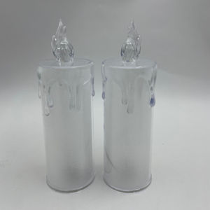 เทียนไข LED แบบใสแบบหยดทำจากกระดาษกากเพชรงานหัตถกรรมสำหรับตกแต่งบ้าน - Product Image 2