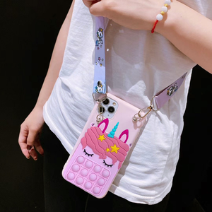 Ốp Túi Đựng Tiền Xu Hình Bong Bóng Cho Huawei P Smart 2021 P50 P40 P30 P20 P10 Selfie P9 P8 Lite 2017 Ốp Ví Mềm Dễ Thương - Product Image 5