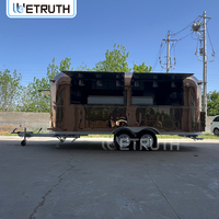 Camion de restauration mobile Wetruth en acier inoxydable avec cuisine complète, camion de boulangerie commercial, camion de pizza, remorque de restauration
