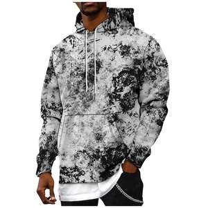 Sweats à capuche personnalisés tricotés par teinture pour hommes sweat à capuche par sublimation sweat-shirts imprimés avec poche pour hommes sweat-shirt - Product Image 1
