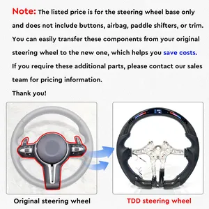 Volante inteligente personalizado de fibra de carbono TDD con LED para Audi Q3 Q5 - Product Image 2