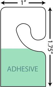 Los ganchos de pestañas colgantes autoadhesivos más populares, pestañas de mano de exhibición de plástico, pestaña plegable con orificio de ranura para exhibición minorista de tienda - Product Image 3