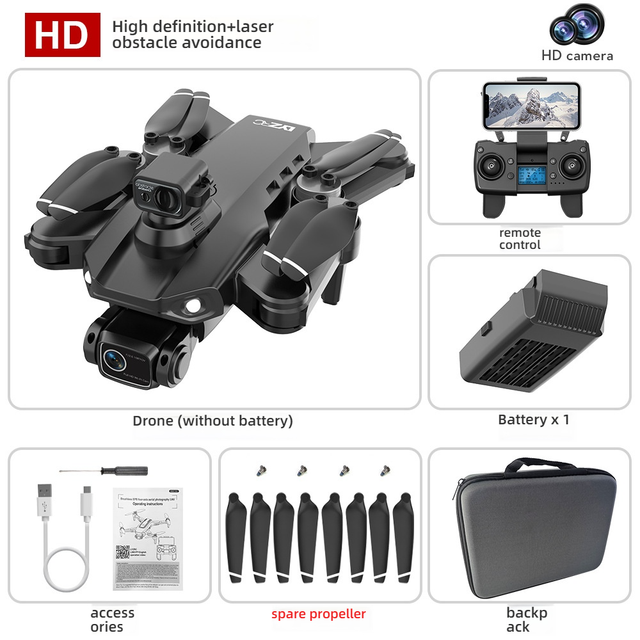 L900 Pro Max Optical Flow Foldable Obstacle Avoidance GPS 4K Brushless Camera FPV RC Drone for Adults