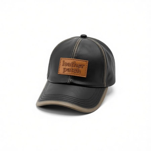 Gorra de Béisbol de Piel de Cabra Unisex para Otoño e Invierno, Estilo Duckbill, para Personas de Mediana Edad y Mayores - Product Image 1