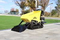 Mini-dumper chenillé ANT BY600W à entraînement hydraulique, démarrage électrique, moteur auto-déchargeur pour usage agricole