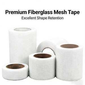 Selfadhesive C-Glass <b>Alkali</b> Free Mesh Tape for Interior Wall Anti-Crack Puttying with Cutting Service - Product Image 3