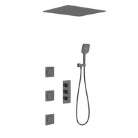 Mitigeur thermostatique dissimulé en métal à 5 fonctions Vanne en laiton Vanne de mélangeur dissimulée à 5 voies
