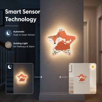 Lampe de nuit LED en forme d'étoile personnalisée, écologique, à économie d'énergie, avec capteur, à brancher, pour les fêtes de mariage, les cadeaux et la décoration intérieure