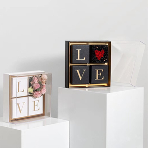 Decorazione del bouquet in acrilico trasparente confezione <span class=keywords><strong>regalo</strong></span> a <span class=keywords><strong>sorpresa</strong></span> vuota di san valentino confezione <span class=keywords><strong>regalo</strong></span> a <span class=keywords><strong>sorpresa</strong></span> d'amore - Product Image 6