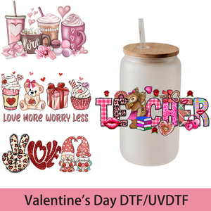 Transferts UV personnalisés pour tasses, transferts thermocollants <span class=keywords><strong>en</strong></span> vinyle floqué <span class=keywords><strong>couleur</strong></span> pleine pour pulls, Saint-Valentin, impression sur tissu - Product Image 4