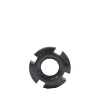 Écrou rond fendu GB812 métrique M27 zingué, robuste, de précision industrielle, à quatre fentes, avec capuchon et dents anti-desserrage