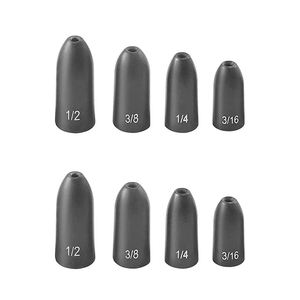 De tungstène Bullet Poids En Vrac 3/8oz, 1/2oz, 1/4oz, 3/16 oz De Tungstène De Pêche Retournement Ver Poids - Product Image 3